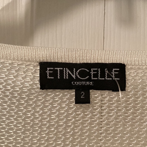 ETINCELLE. COUTURE  Pencil Cap sleeves Stretch Crochet Ladies Dress - Picture 6 of 12